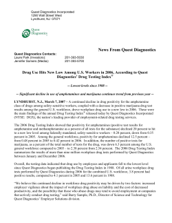 Drug Use Hits New Low Among US Workers in