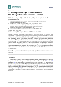 (5-Chloroquinolin-8-yl)-2-fluorobenzoate. The Halogen Bond as a