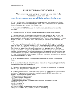 fluorescent microscope rules 2016
