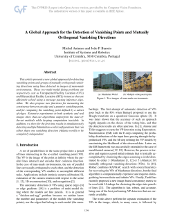 A Global Approach for the Detection of Vanishing Points and