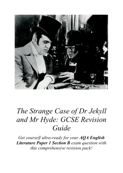 The Strange Case of Dr Jekyll and Mr Hyde: GCSE Revision Guide