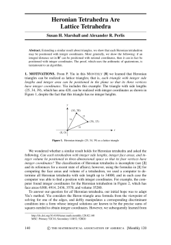 Heronian Tetrahedra Are Lattice Tetrahedra