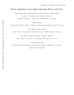 Exotic magnetism in the alkali sesquoxides Rb4O6 and Cs4O6