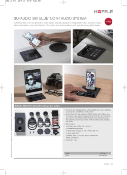 sofaudio 39x bluetooth audio system