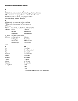 Introduction to kingdoms and domains p1 1