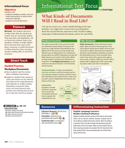 Informational Text Focus