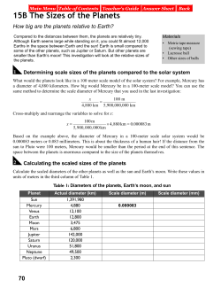 15B The Sizes of the Planets