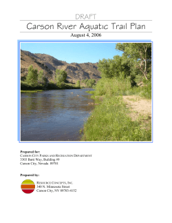 Carson River Aquatic Trail Plan