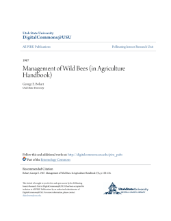 Management of Wild Bees (in Agriculture