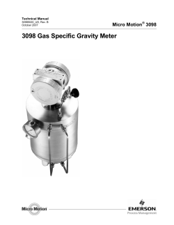 3098 Gas Specific Gravity Meter
