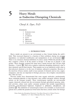 5 Heavy Metals as Endocrine