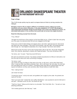 Page to Stage This 10-20 minute activity may be used to compare