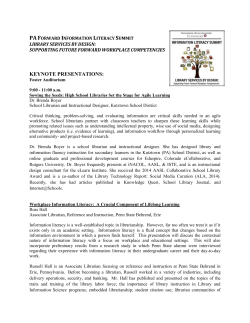 Keynote and Breakout Session Descriptions