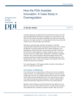 How the FDA Impedes Innovation