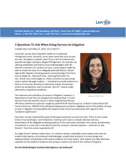 3 Questions To Ask When Using Surveys In Litigation