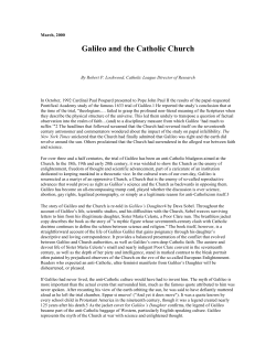 Galileo and the Catholic Church