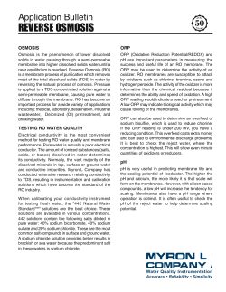 Reverse Osmosis - Myron L Company
