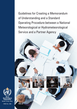 Guidelines for Creating a Memorandum of Understanding