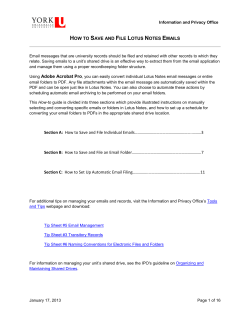 How To Save And File Lotus Notes Emails