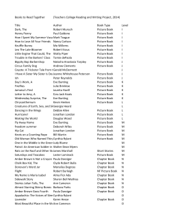 Books to Read Together (Teachers College Reading and Writing
