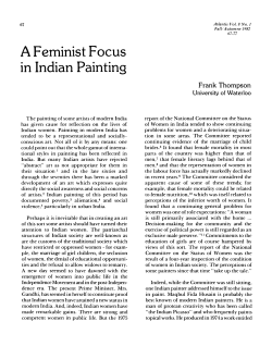 A Feminist Focus in Indian Painting