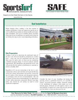 Sod Installation - Sports Turf Managers Association
