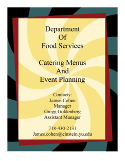 Catering Brochure