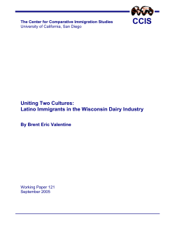 Uniting Two Cultures: Latino Immigrants in the Wisconsin Dairy