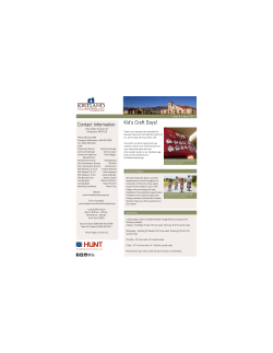 Kid`s Craft Days! - Kirtland Family Housing