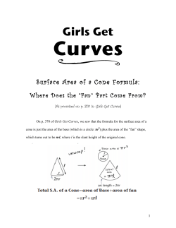 Surface Area of a Cone Formula