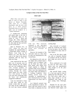 Lockport, Home of the First Steel Plow John Lamb