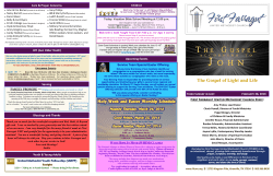 The Gospel of Light and Life - First Farragut United Methodist Church
