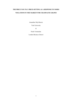 1 THE PRICE YOU PAY: PRICE-SETTING AS A