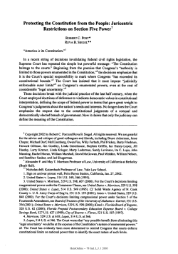 Protecting the Constitution from the People