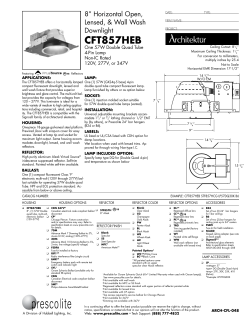 CFT857HEB - Prescolite