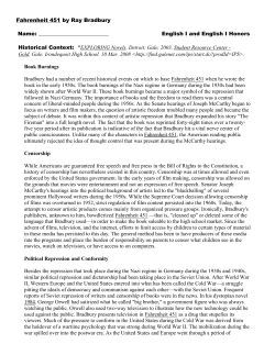 Fahrenheit 451 by Ray Bradbury