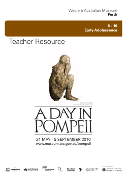 Pompeii Self Guided Teacher Resource 8-10