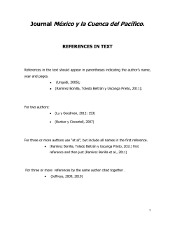 Journal M&eacute;xico y la Cuenca del Pac&iacute;fico.