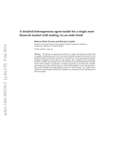 A detailed heterogeneous agent model for a single asset financial