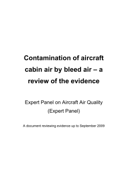 Contamination of aircraft cabin air by bleed air