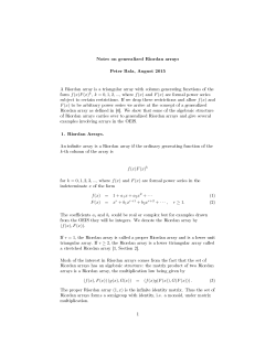 Notes on generalized Riordan arrays