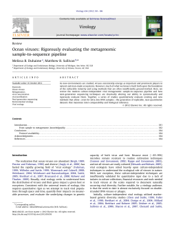 Ocean viruses Rigorously evaluating the metagenomic sample