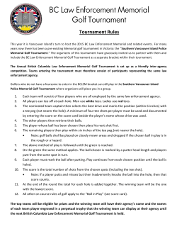 BC Law Enforcement Memorial Golf Tournament