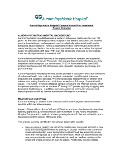 Aurora Psychiatric Hospital Campus Master Plan