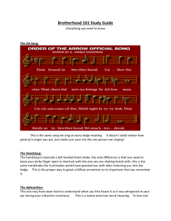 Brotherhood 101 Study Guide