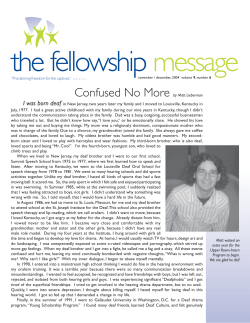 Nov 2004 Newsletter - Portland Fellowship