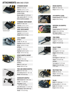 attachments mini skid steer