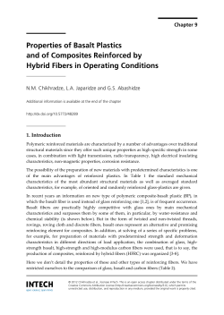 Properties of Basalt Plastics and of Composites