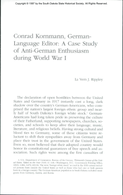 Conrad Kornmann, German - South Dakota Historical Society Press