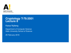 Lecture 8 - MyCourses